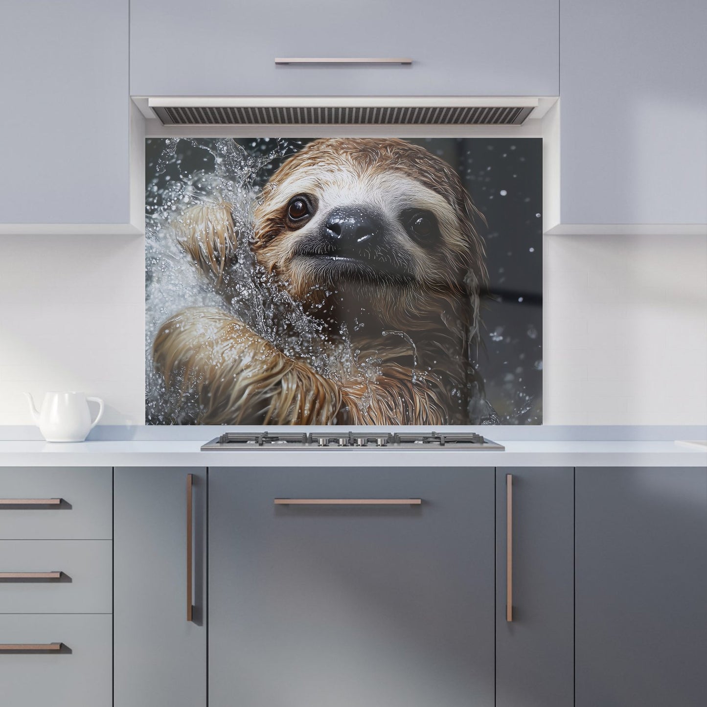 Gleeful Sloth Splashart Kitchen Splashback