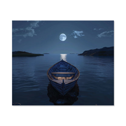 Moonlit Serenity on Quiet Waters Kitchen Splashback