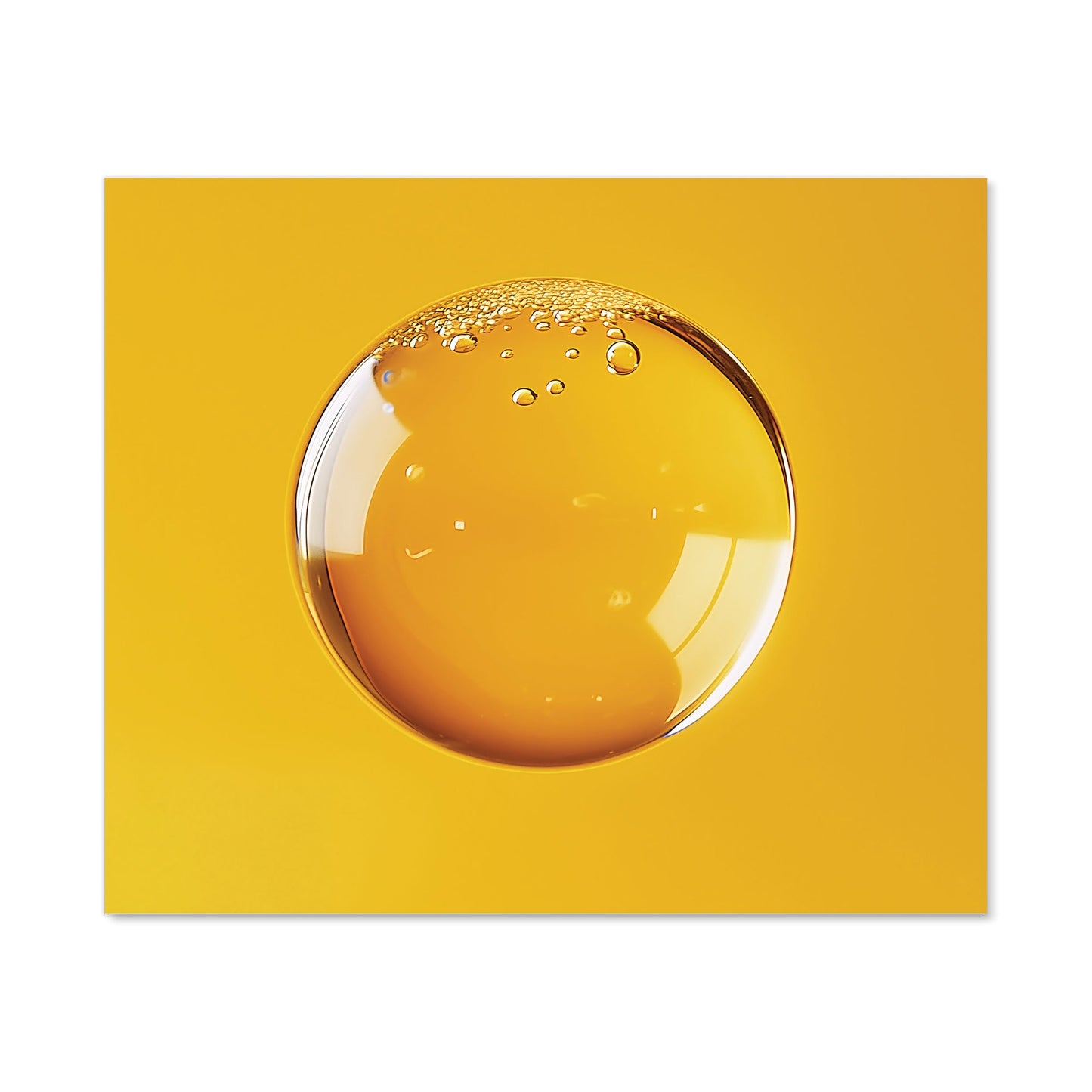 Solitary Yellow Bubble: A Closer Look Kitchen Splashback