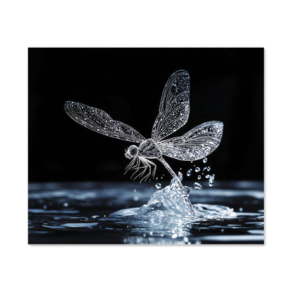 Glistening Dragonfly Lift-Off Kitchen Splashback