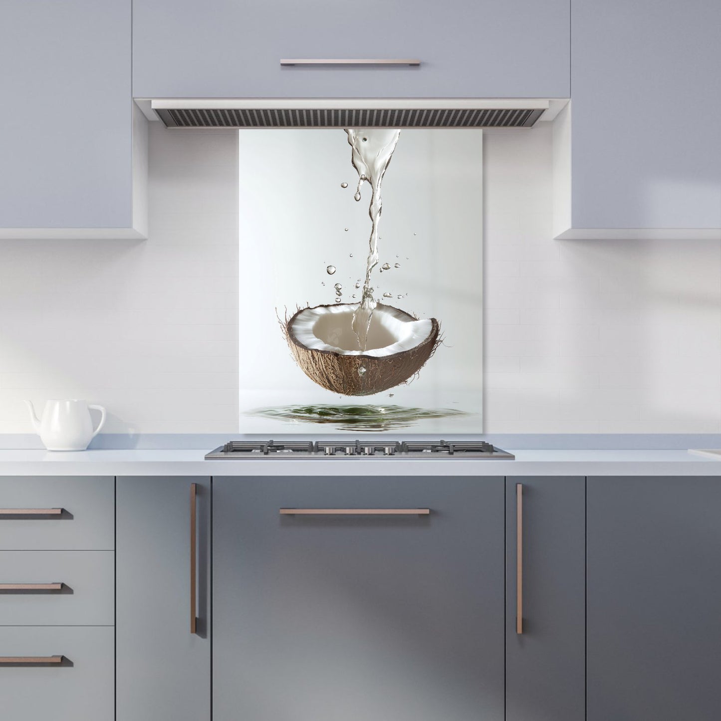Splashing Coconut: A Fluid Moment Kitchen Splashback