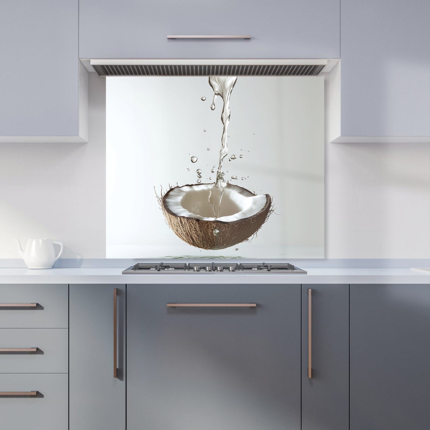Splashing Coconut: A Fluid Moment Kitchen Splashback