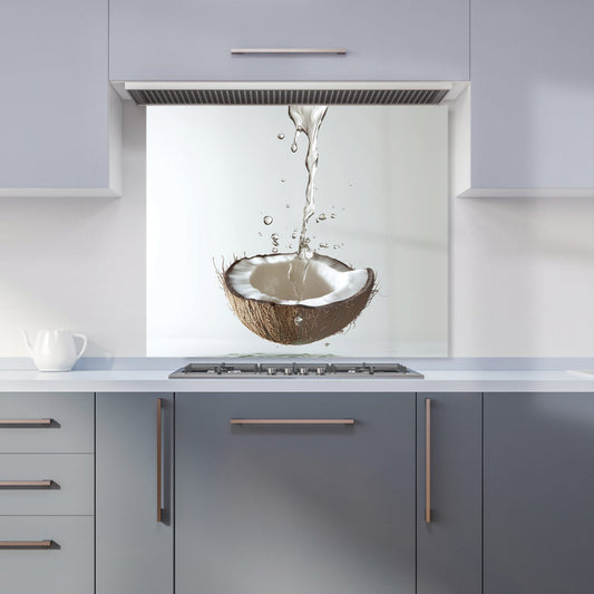 Splashing Coconut: A Fluid Moment Kitchen Splashback