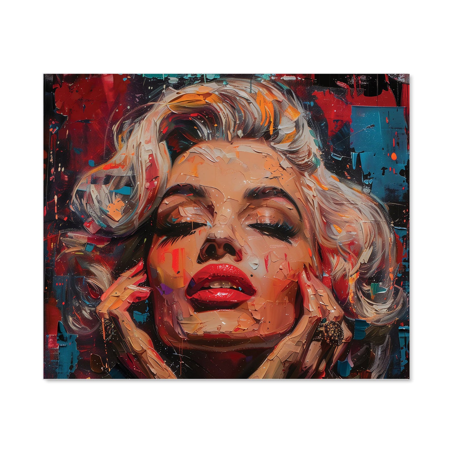 Vivid Marilyn: A Modern Expression Kitchen Splashback