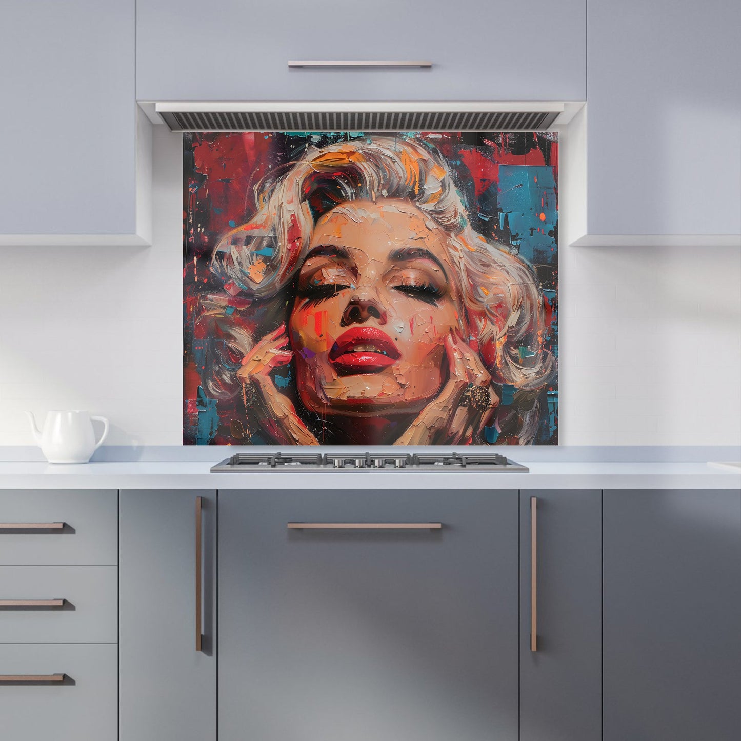 Vivid Marilyn: A Modern Expression Kitchen Splashback