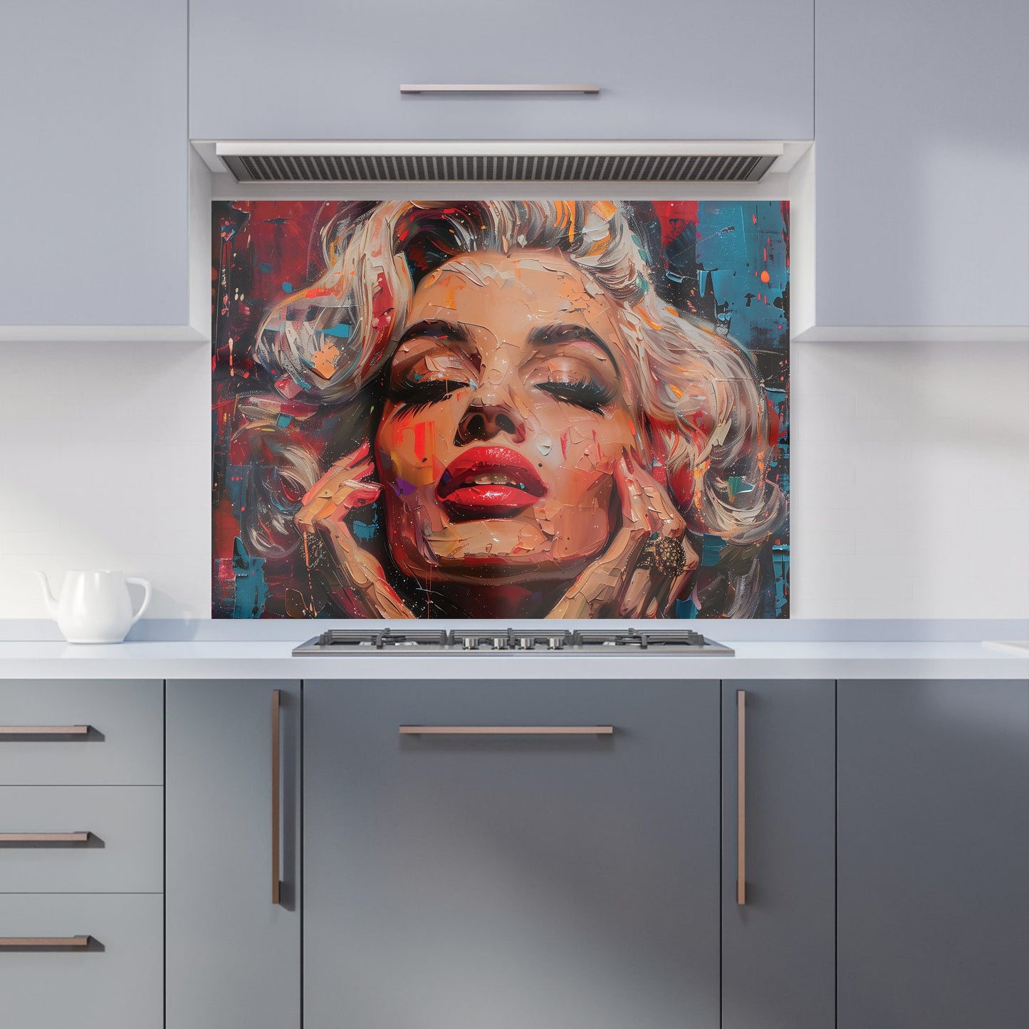 Vivid Marilyn: A Modern Expression Kitchen Splashback