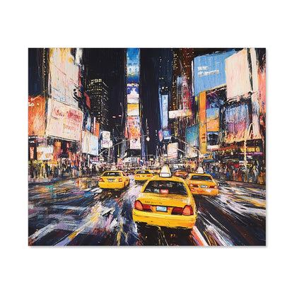 Times Square in Vivid Stroke Kitchen Splashback