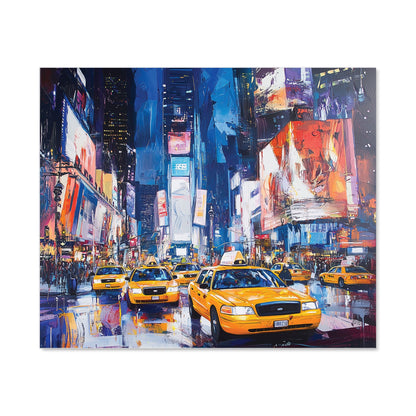 Neon Nights: Times Square Buzz Kitchen Splashback