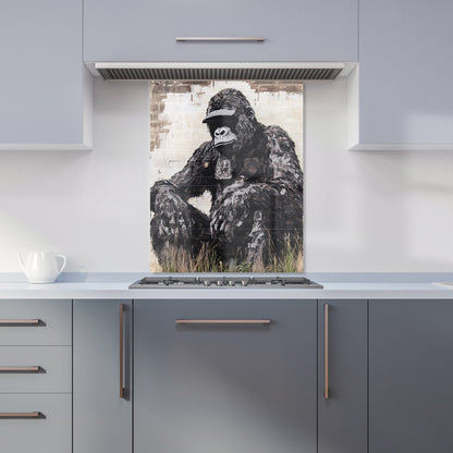 Urban Gorilla: Banksy-Inspired Street Art Kitchen Splashback