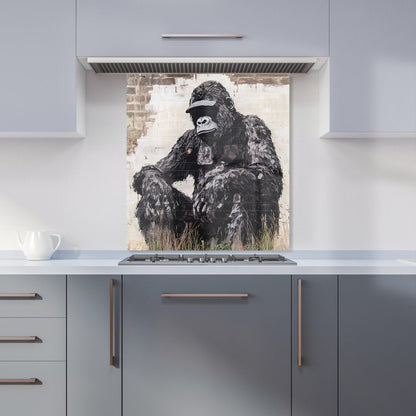 Urban Gorilla: Banksy-Inspired Street Art Kitchen Splashback