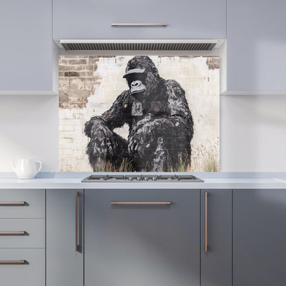 Urban Gorilla: Banksy-Inspired Street Art Kitchen Splashback