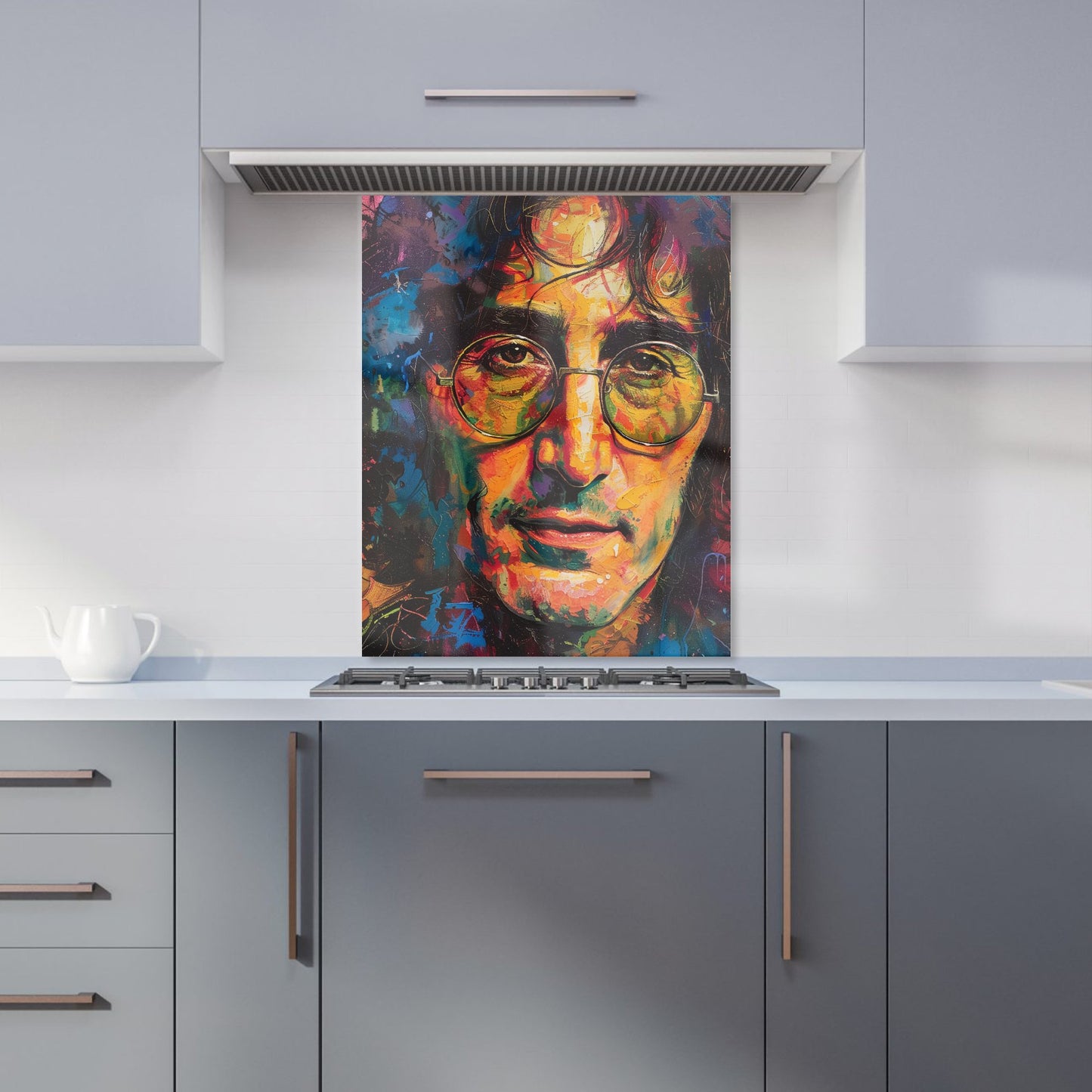 Psychedelic Portrait of Lennon Kitchen Splashback