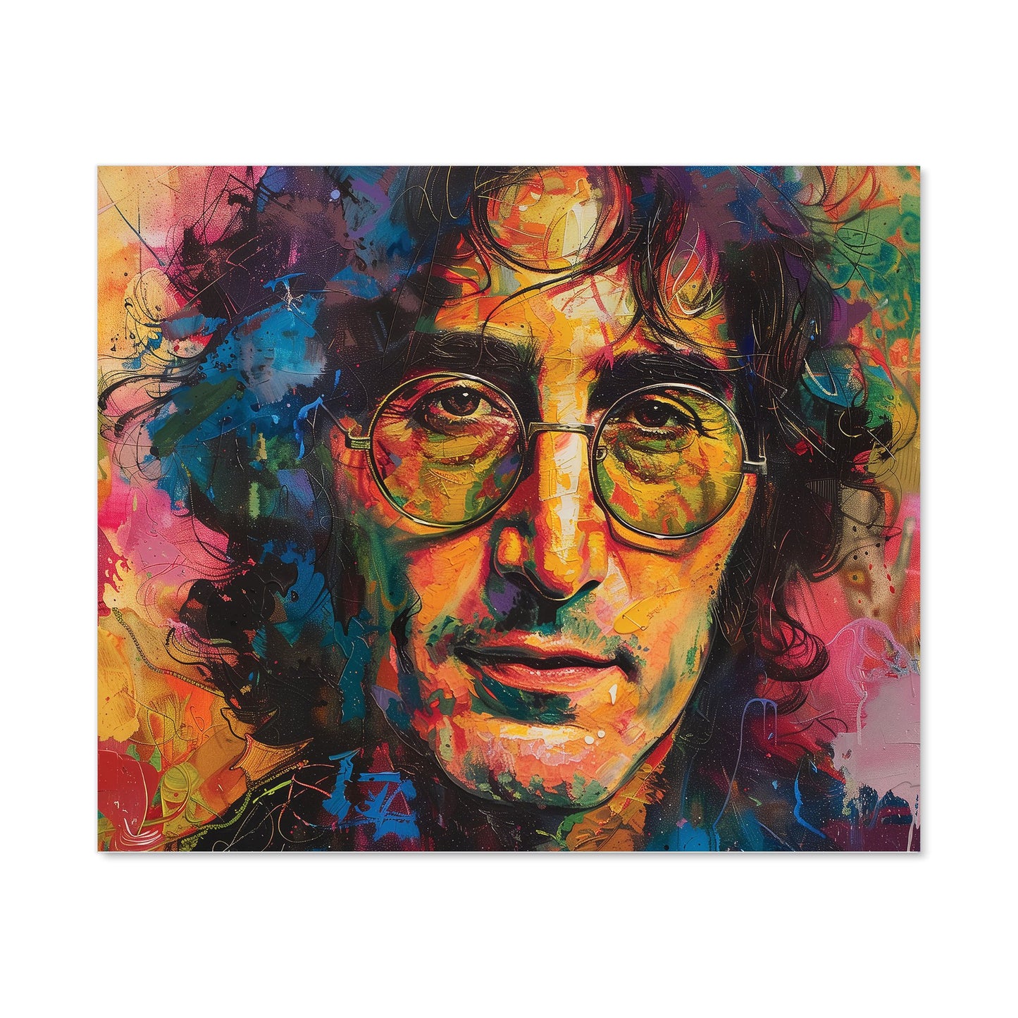Psychedelic Portrait of Lennon Kitchen Splashback