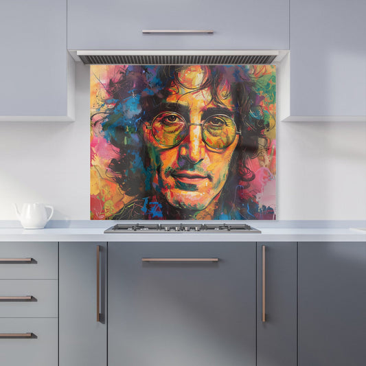 Psychedelic Portrait of Lennon Kitchen Splashback