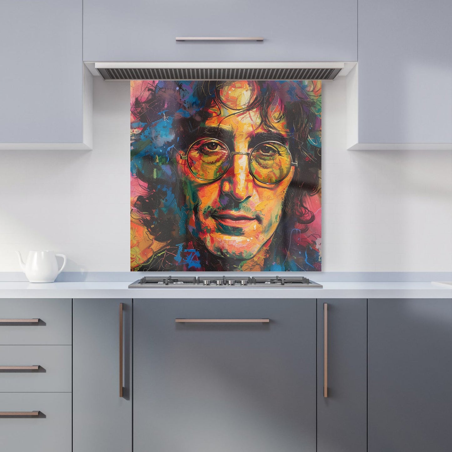Psychedelic Portrait of Lennon Kitchen Splashback