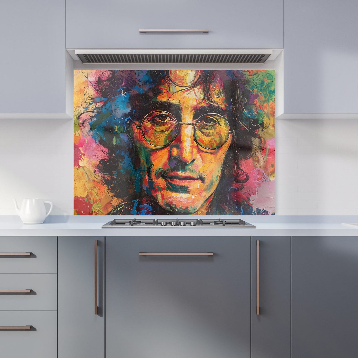 Psychedelic Portrait of Lennon Kitchen Splashback