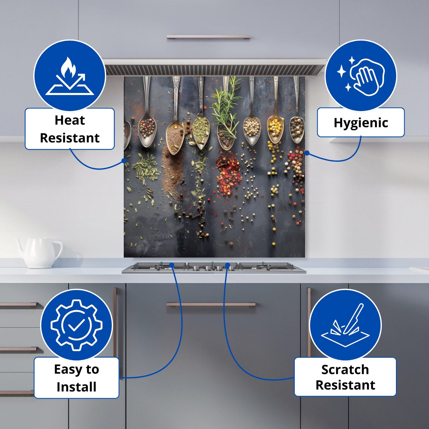 Aromatic Ensemble: Spice Medley Kitchen Splashback