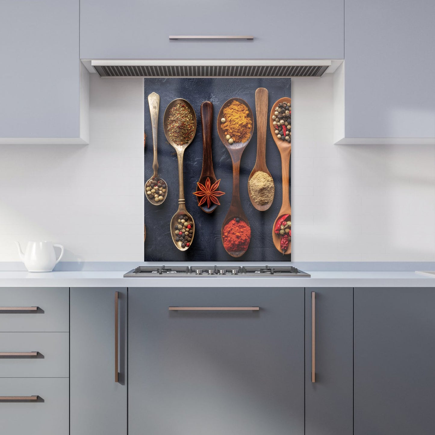 Spice Spectrum: Culinary Colors Kitchen Splashback