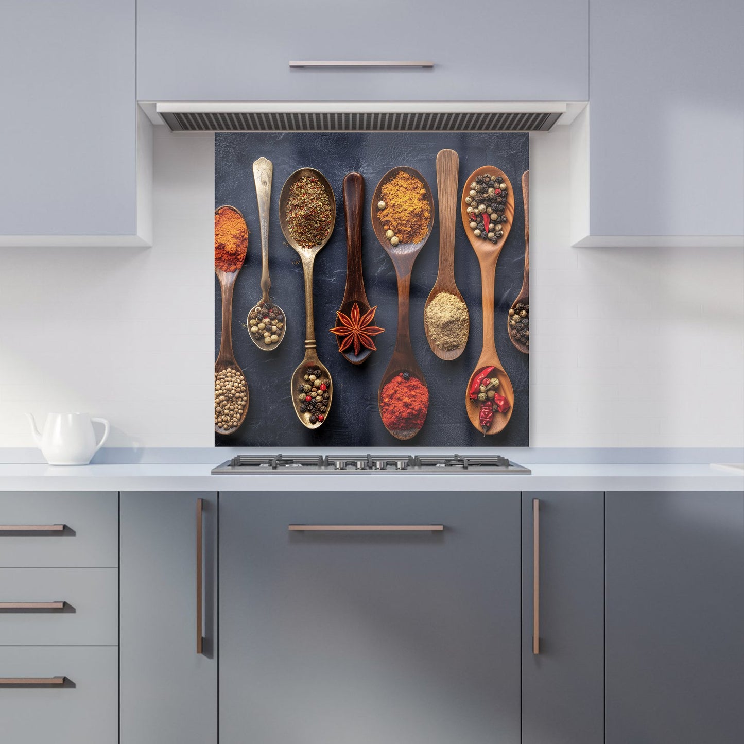 Spice Spectrum: Culinary Colors Kitchen Splashback