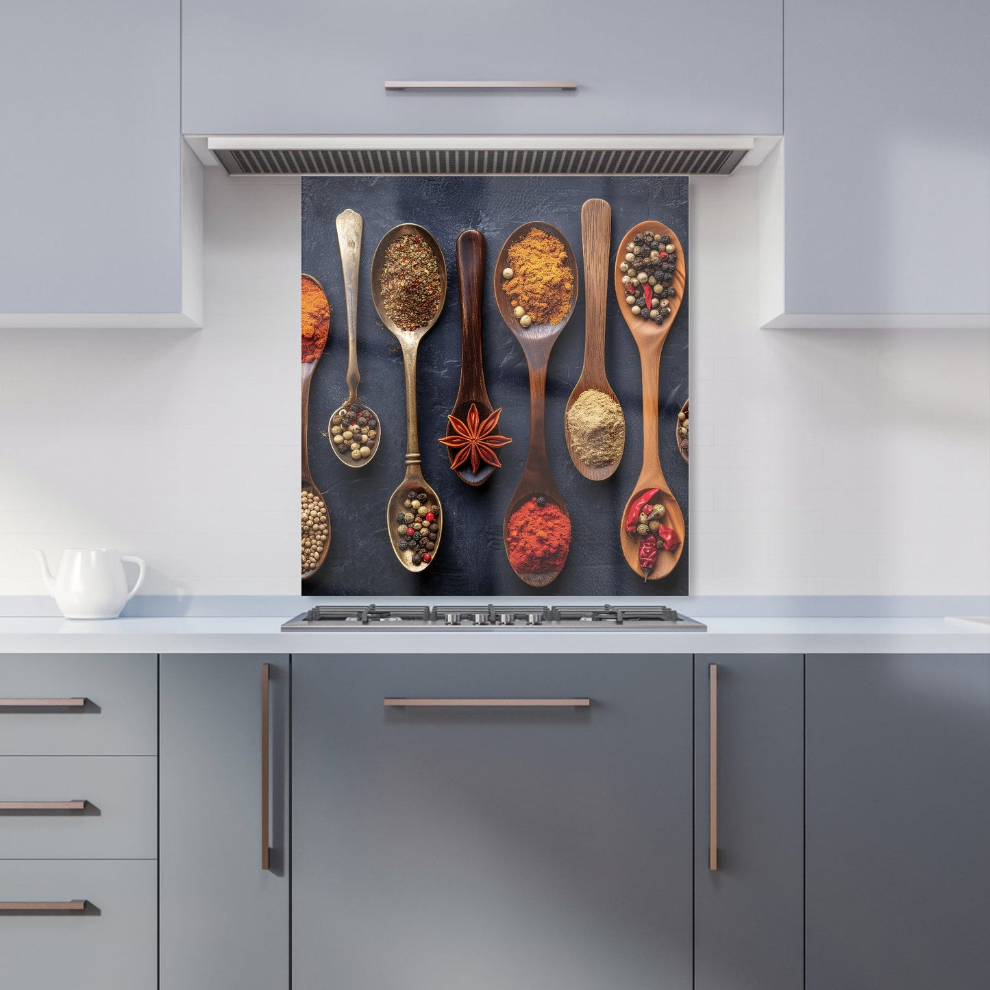 Spice Spectrum: Culinary Colors Kitchen Splashback