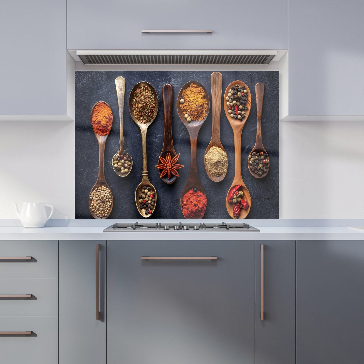 Spice Spectrum: Culinary Colors Kitchen Splashback