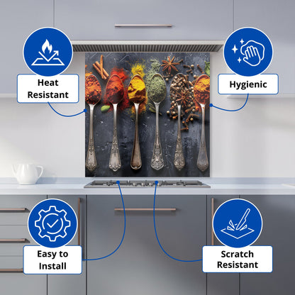 Herbs & Spices: Gastronomic Canvas Kitchen Splashback