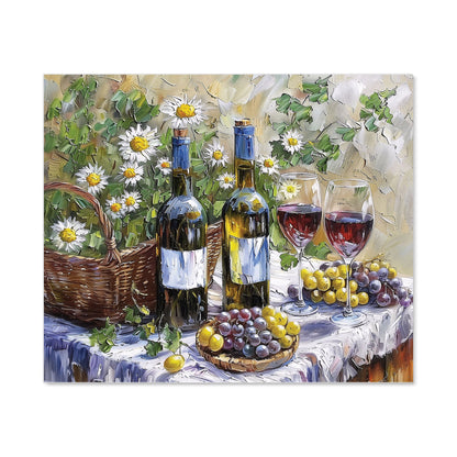 Vineyard Feast: Impressionist's Still Life Kitchen Splashback