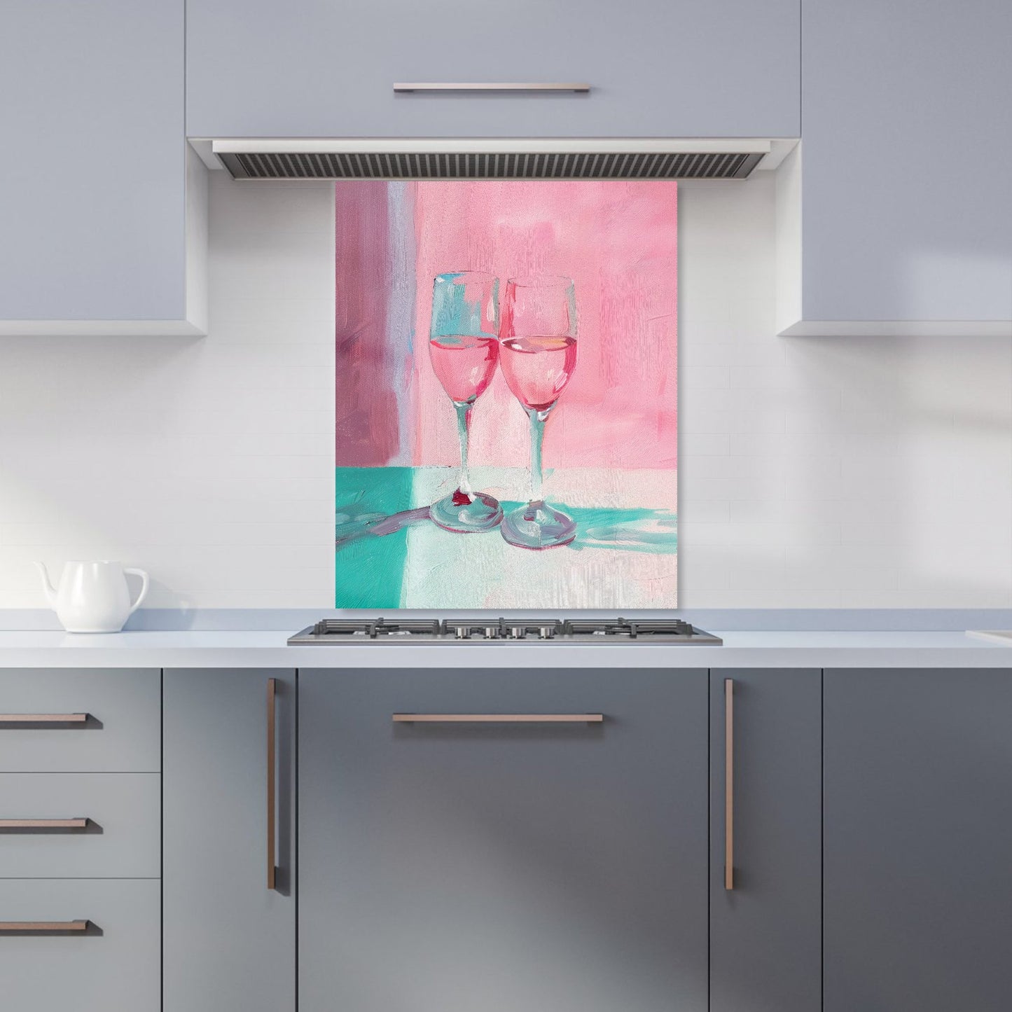 Romantic Evening: Champagne Toast Kitchen Splashback