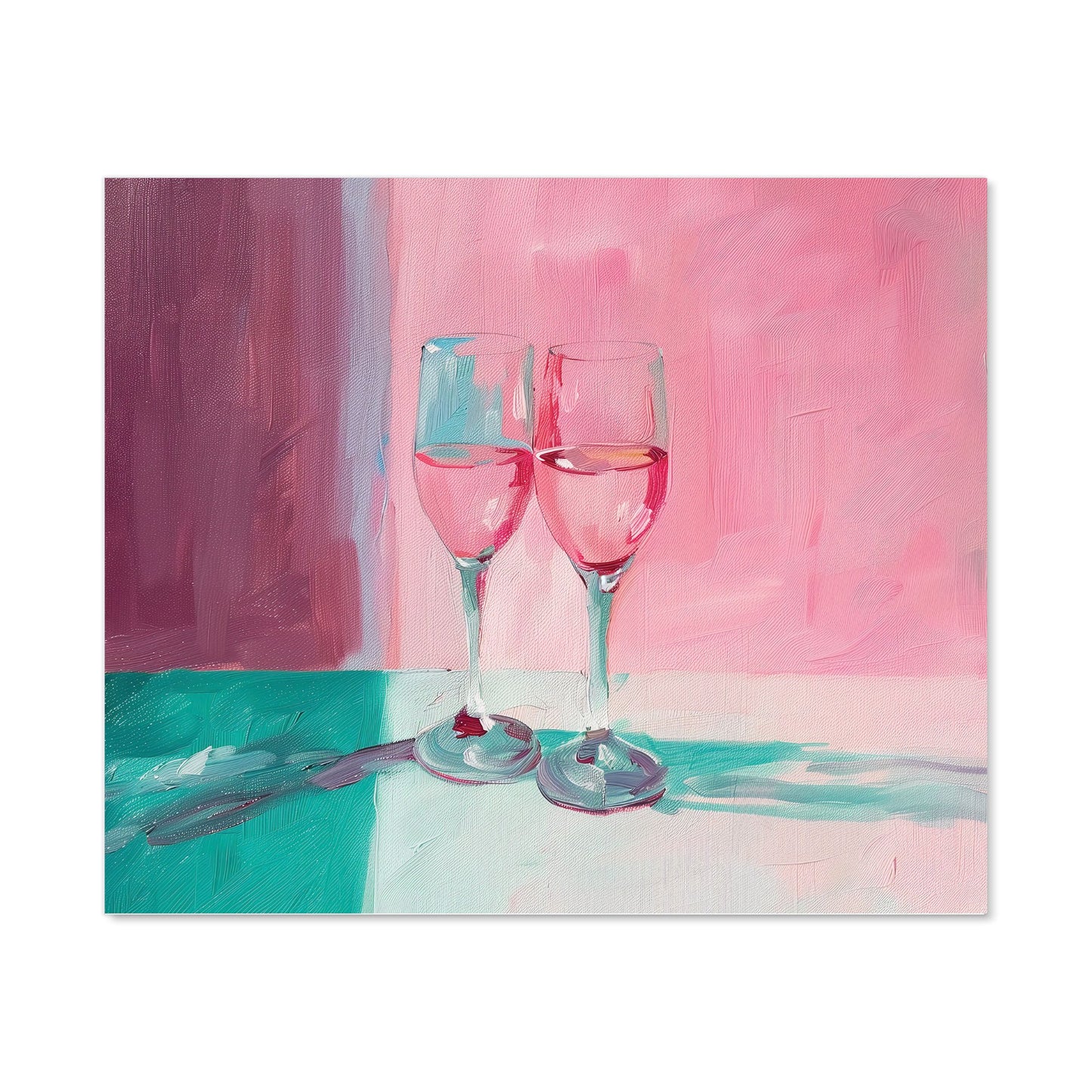 Romantic Evening: Champagne Toast Kitchen Splashback