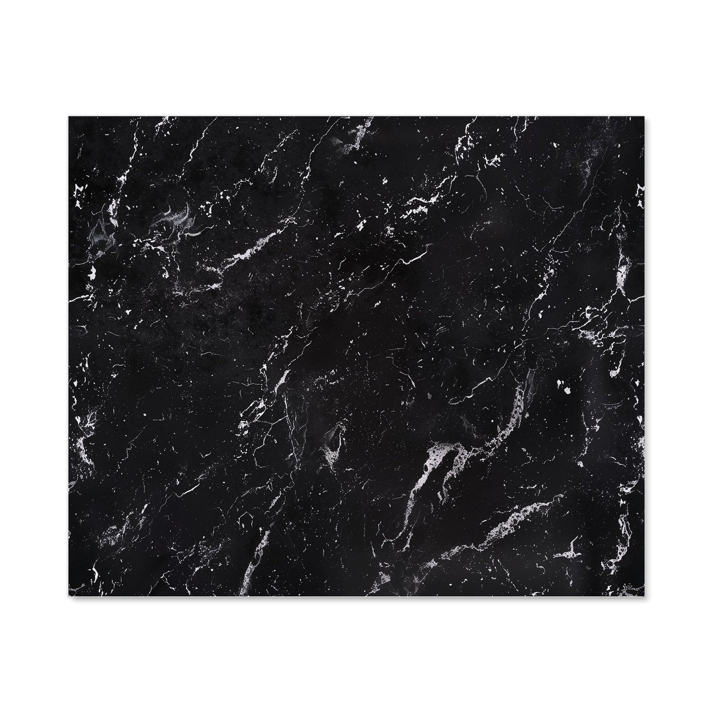 Polished Black Quartz Effect Kitchen Splashback