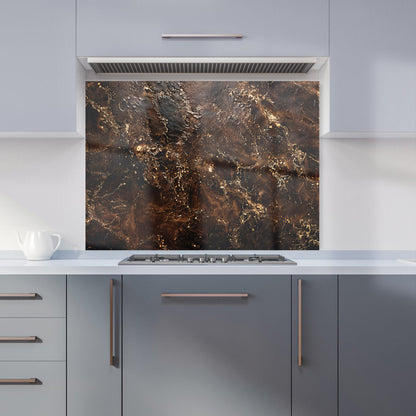 Bronze Quartz Effect Kitchen Splashback