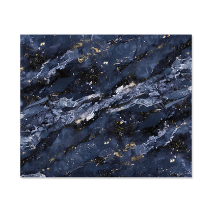 Deep Ocean Blue Quartz Effect Kitchen Splashback