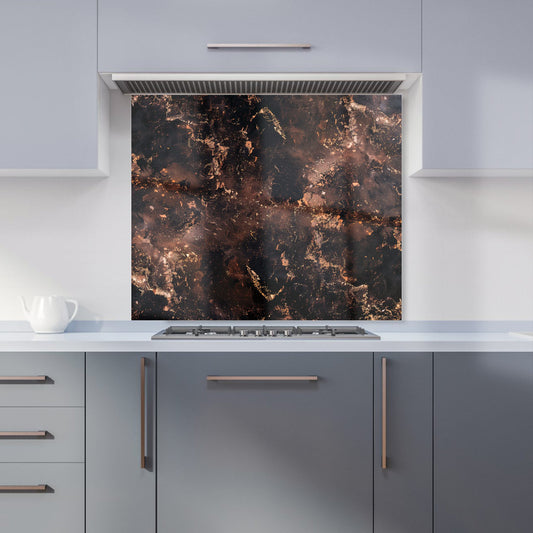 Copper Quartz Effect Kitchen Splashback