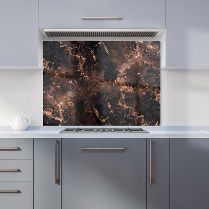 Copper Quartz Effect Kitchen Splashback