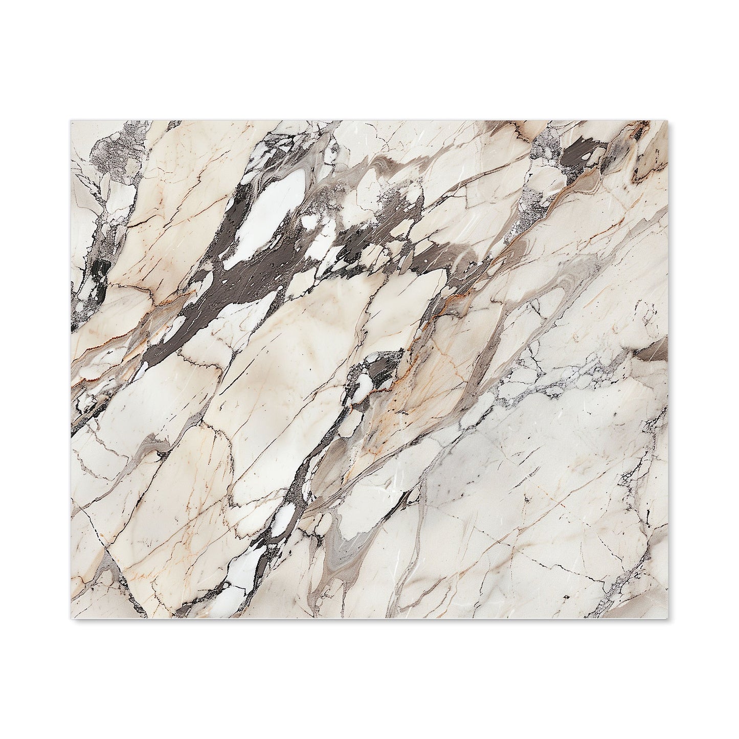 Off White Marble Effect Kitchen Splashback