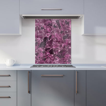 Damson Quartz Effect Kitchen Splashback