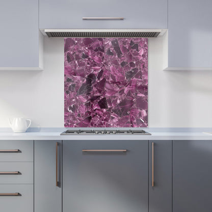 Damson Quartz Effect Kitchen Splashback
