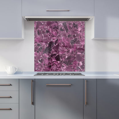 Damson Quartz Effect Kitchen Splashback