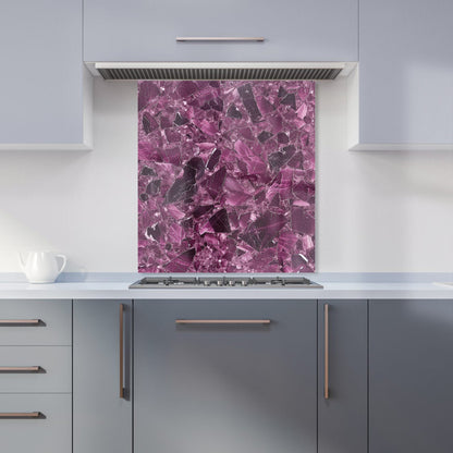 Damson Quartz Effect Kitchen Splashback