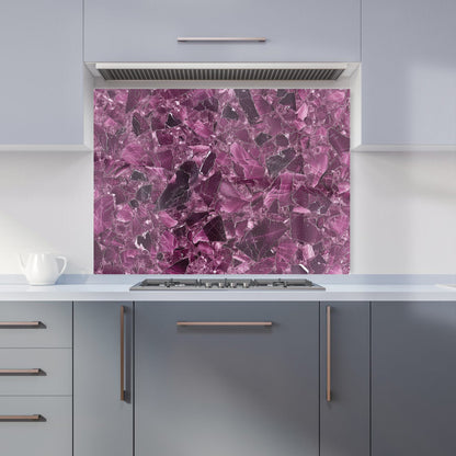 Damson Quartz Effect Kitchen Splashback