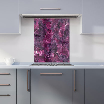 Cherry Quartz Effect Kitchen Splashback