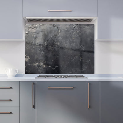 Dark Concrete Effect Kitchen Splashback