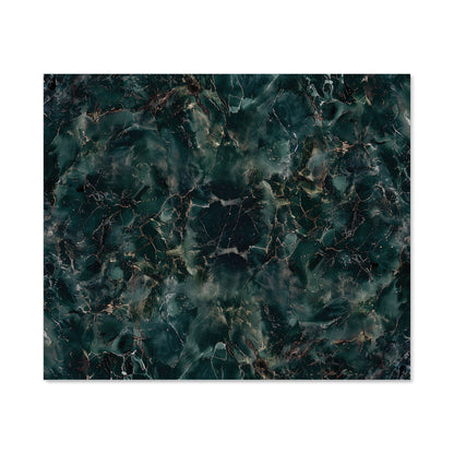 Dark Green Quartz Effect Kitchen Splashback