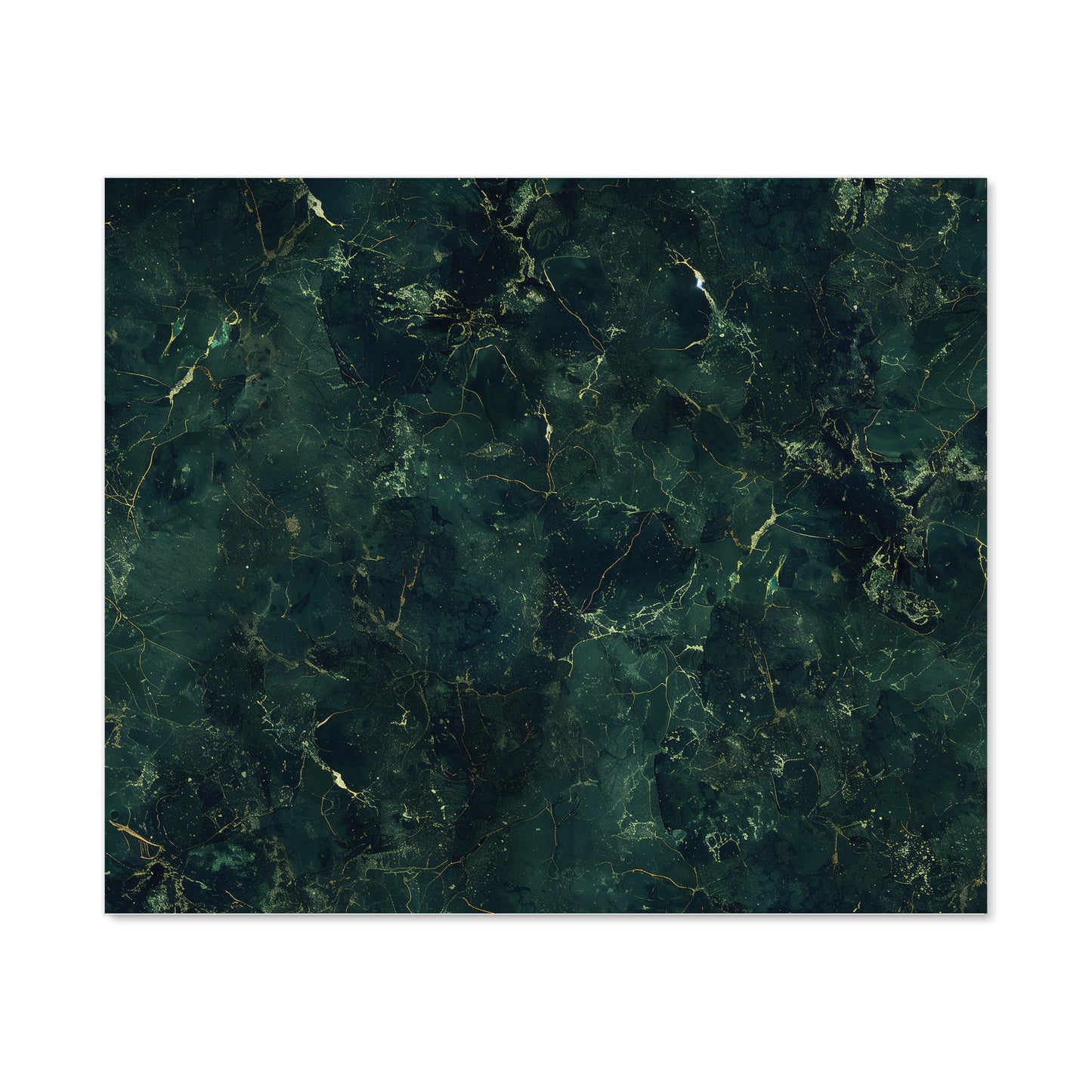 Deep Green Quartz Effect Kitchen Splashback
