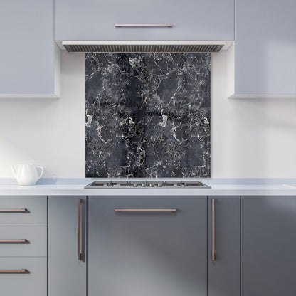 Black Quartz Effect Kitchen Splashback