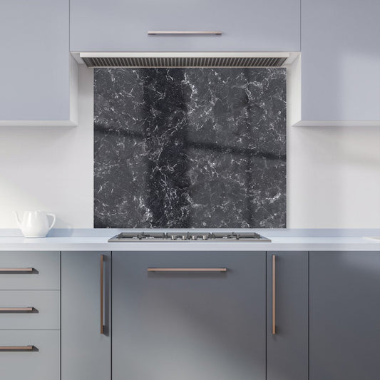 Deep Grey Quartz Effect Kitchen Splashback