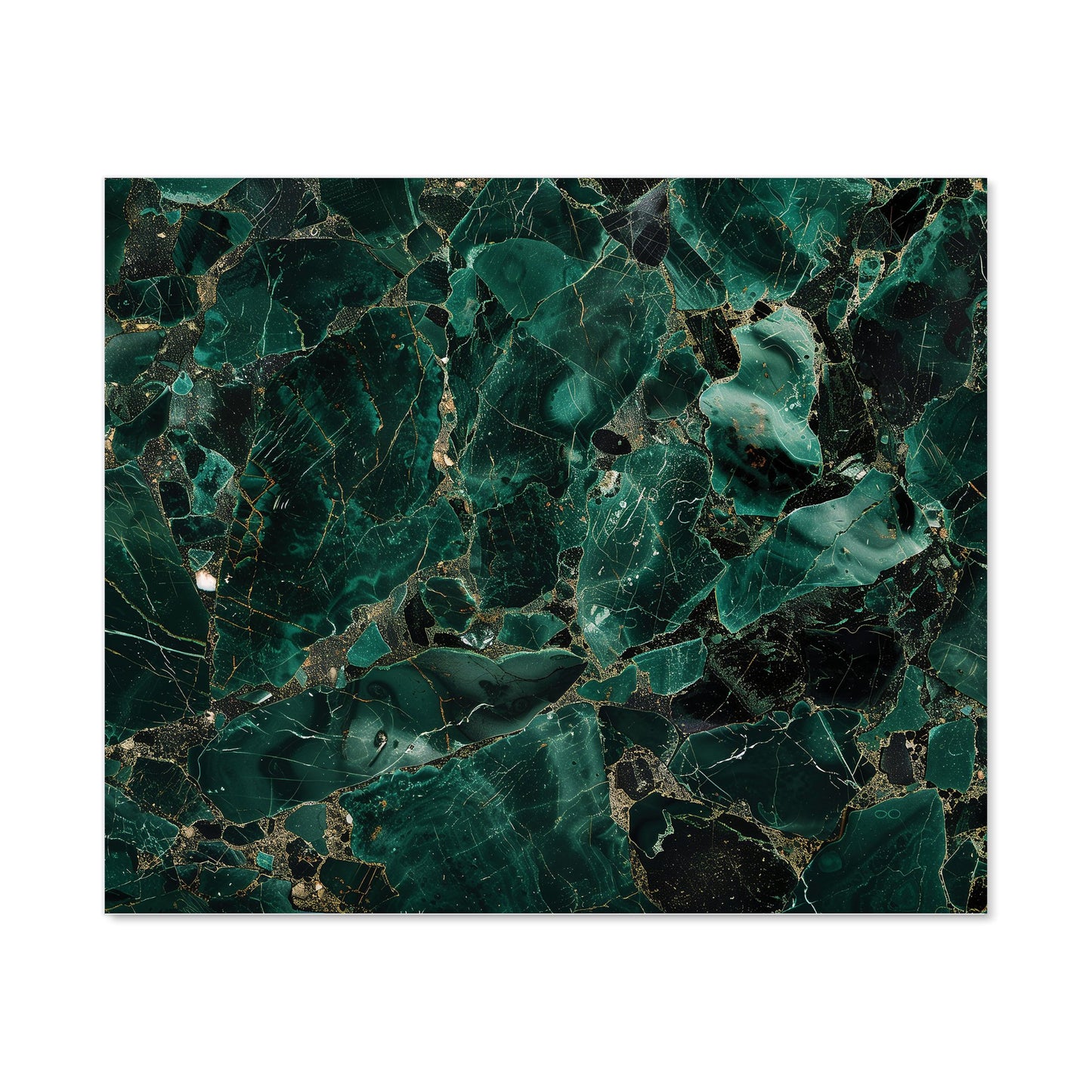 Green Quartz Effect Kitchen Splashback
