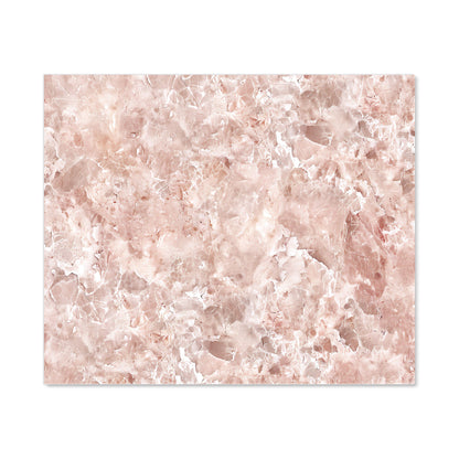 Polished Pale Pink Quartz Effect Kitchen Splashback
