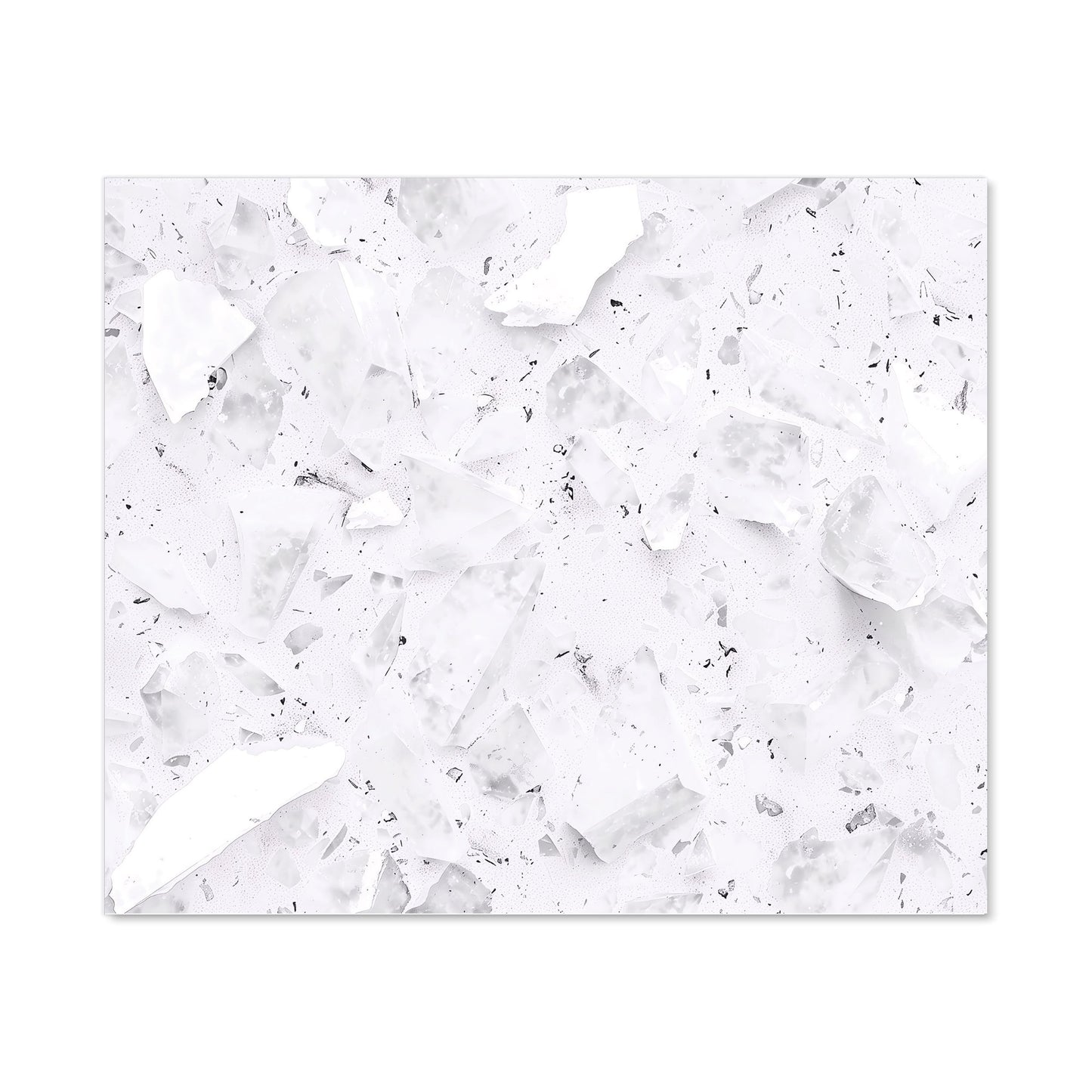Ice White Quartz Effect Kitchen Splashback