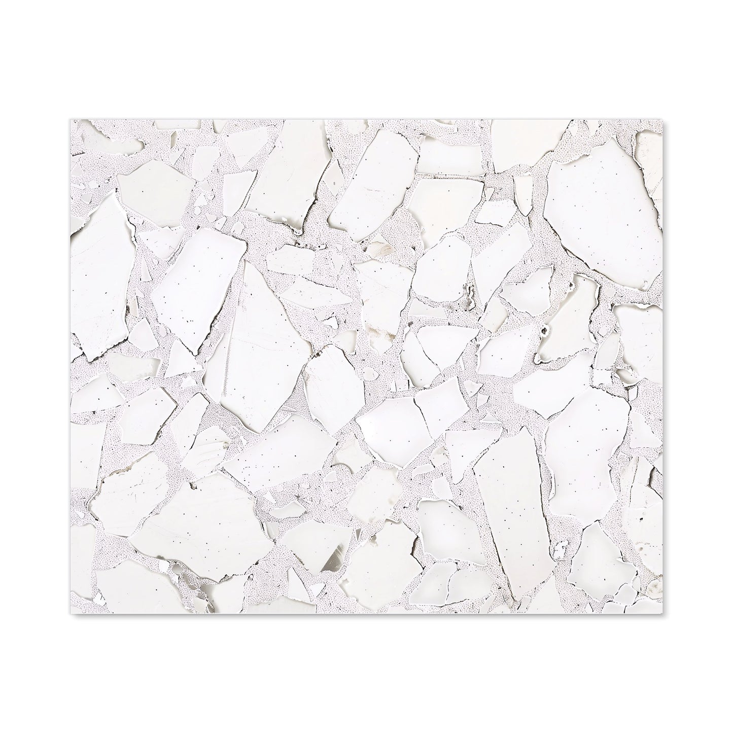 Chunky White Quartz Effect Kitchen Splashback
